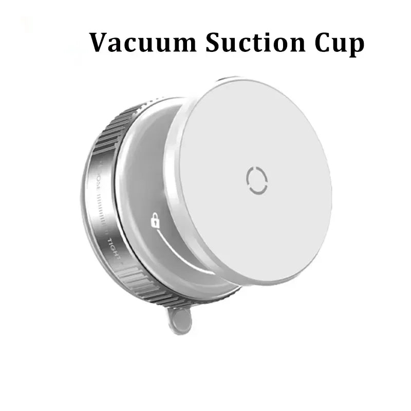 Strong Magnetic Phone Holder Foldable Design 360° Adjustable Vacuum Car Mount for Cell Phone for Iphone Live Streaming