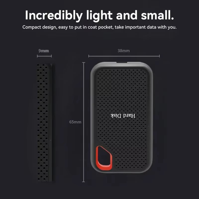 High-Speed External Solid State Drive 1TB Portable External Hard Drive Ssd 2TB External Hard Disk Ssd Hard Drive for Laptop Mac