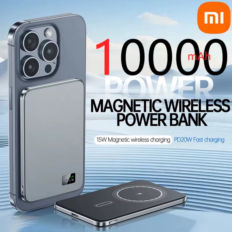 Xiaomi 10000Mah Thin Magnetic Wireless Power Bank PD25W Fast Charging Portable External Battery for Magsafe for Iphone Samsung